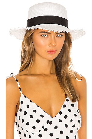 ale by alessandra Coco Hat in White & Black | REVOLVE display picture 3