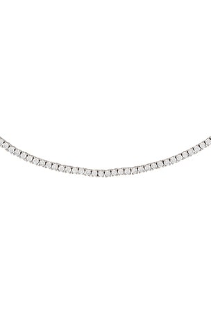Alexa Leigh Everyday Tennis Necklace in Metallic Gold