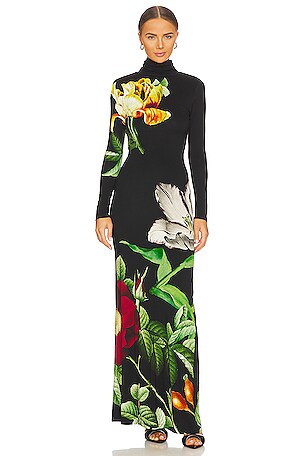 green emerald velvet dress Eterne main image 1