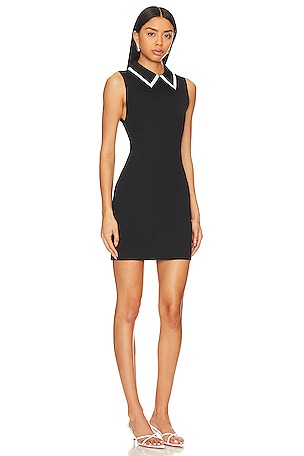 Alice + Olivia Wynell Collar Dress in Black