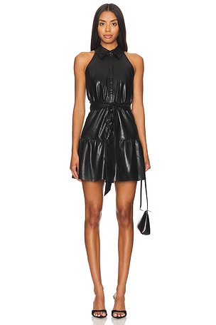 Miranda Vegan Tiered Mini DressAlice + Olivia$375