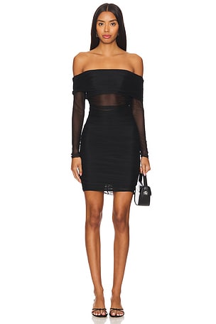 Isadola Folded Mini Dress Alice + Olivia