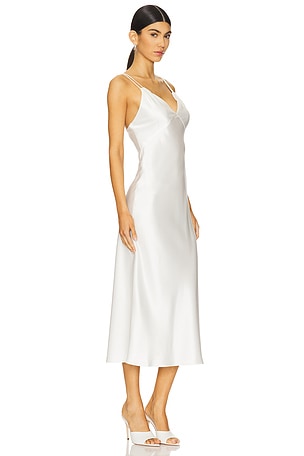 Alice + Olivia Alice + olivia vestido lencero kiro en color blanco talla 8 en Blanco crudo - White