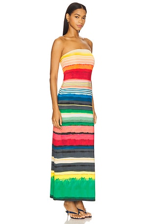Alice + Olivia Delora Maxi Dress in Red