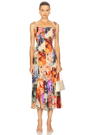 Jeanette Midi Dress Alice + Olivia
