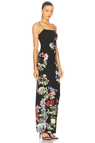 Alice + Olivia Fifi Maxi Dress in Black