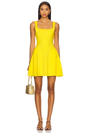Vera Fit And Flare Mini Dress Alice + Olivia
