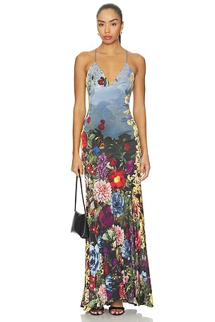 Milta Mermaid Slip Dress Alice + Olivia