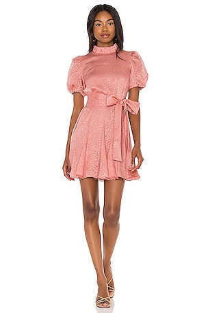 strapless open back dress Hot Pink & Orange Stripe Midi Dress  Amour Boutique