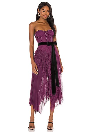 boysenberry bridesmaid dress Boysenberry