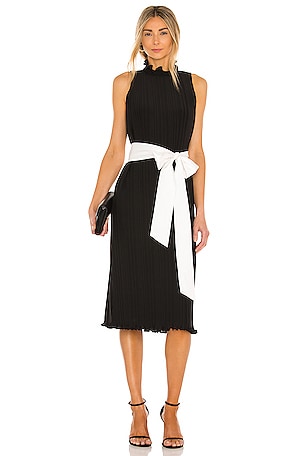 alice and olivia black tie dress ALICE & OLIVIA SAIGE TIE BACK MINI