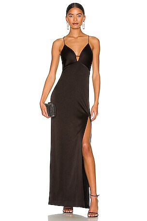 Alice + Olivia Dakota Bias Slip Gown in Black | REVOLVE Alice + Olivia Dakota Bias Slip Gown in Black | REVOLVE