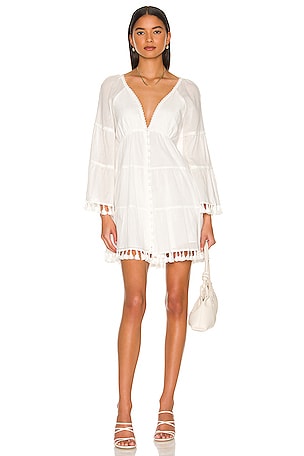 open back tunic dress Linen open back tunic dress with silk band