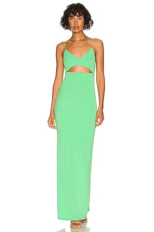 Alice + Olivia Valli Cut Out Cami Dress in Garden Green | REVOLVE