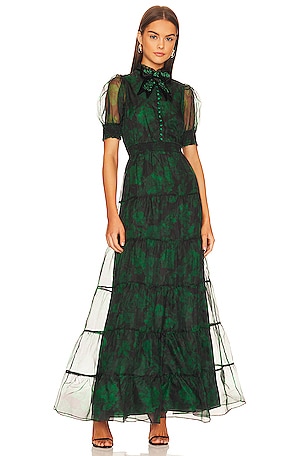 green dress pornstar Women's Wander Dress in Teal Brushed Ombre by YFB main image 1