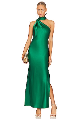 alice and olivia emerald green dress Bridal Apron with Empire Waist – vermontapron.com main image 1