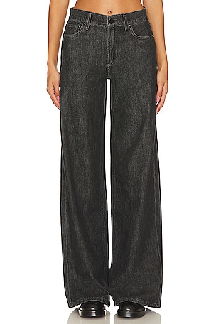 Jaded London Distressed Faux Leather Colossus Pant in Black Wash