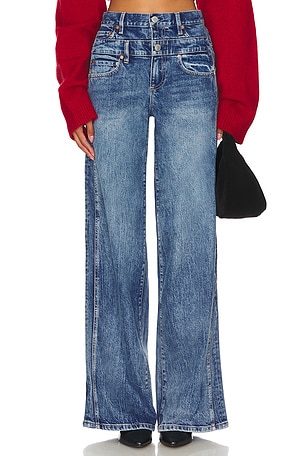 High Rise Waistband Jean Alice + Olivia