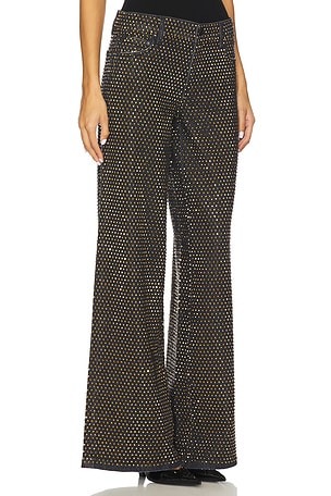 Alice + Olivia Amazing Baggy Jean in Black