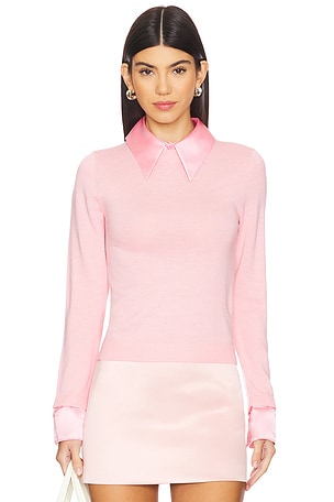 Porla Collared Sweater Alice + Olivia