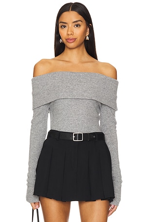 Coretta Off Shoulder Pullover Alice + Olivia