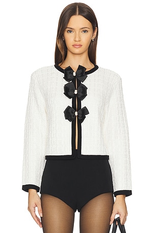 Alira Bow Cardigan Alice + Olivia