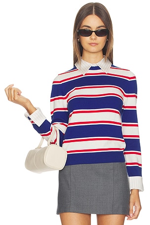 Porla Collared Sweater Alice + Olivia