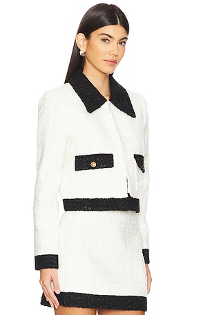 Alice + Olivia Topher Jacket in Ivory