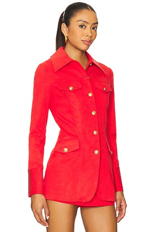 Alice + Olivia Dorothie Jacket in Red