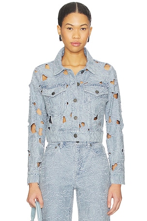 Chloe Denim Jacket Alice + Olivia