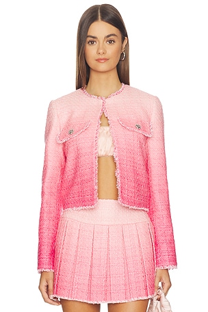 Dumont Tweed Boxy Jacket Alice + Olivia