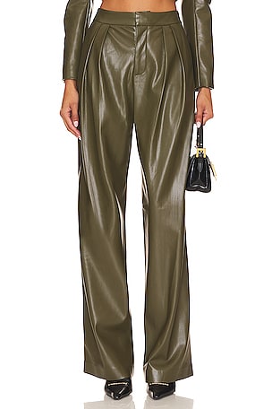 Pompey Faux Leather Pant Alice + Olivia