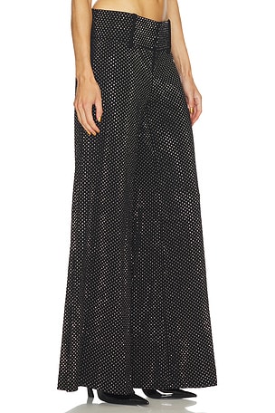 Alice + Olivia Olivia Wide Leg Flare Pant in Black. Size 8. Also