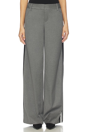 Alice + Olivia Stu Ultra Baggy Pant in Grey