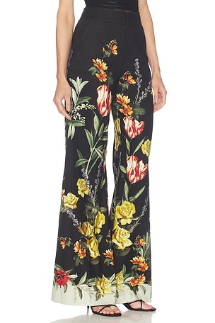 Alice + Olivia Dylan Wide Leg Pant in Black. Size 0. Also