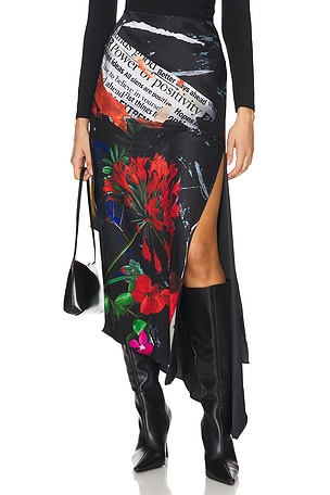 Ayla Slit Midi Skirt Alice + Olivia