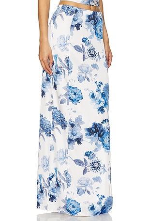 Alice + Olivia Stephine Maxi Skirt in Blue