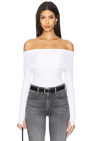 Elia Off Shoulder Bodysuit Alice + Olivia