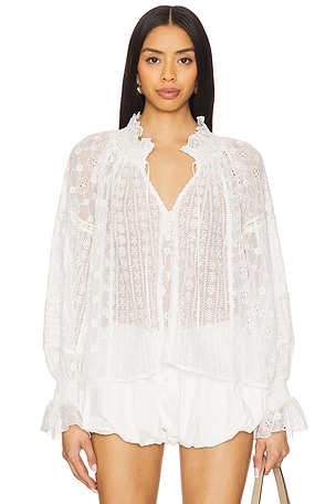 Norah Peasant Blouse Alice + Olivia