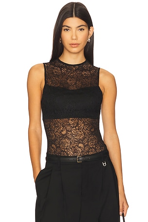 Nichol Lace Bodysuit Alice + Olivia