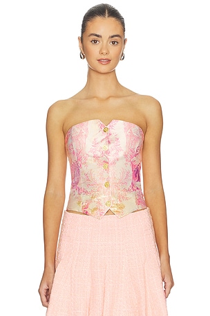 Kelcey Strapless Vest Alice + Olivia