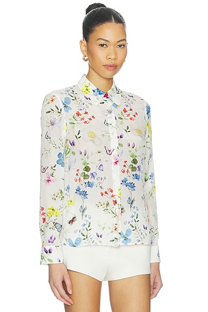 Alice + Olivia Willa Top in White