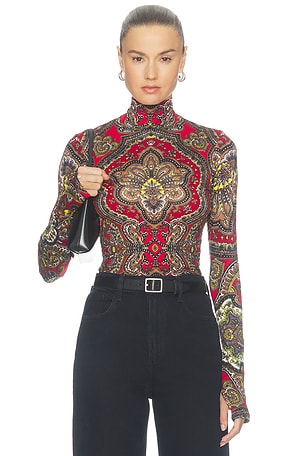 DELAINA  長袖タートルネックトップス Alice + Olivia