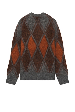 ALLSAINTS Mord Crewneck Sweater in Brown