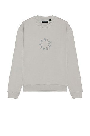 ALLSAINTS Tierra Crew Neck Sweatshirt in Grey