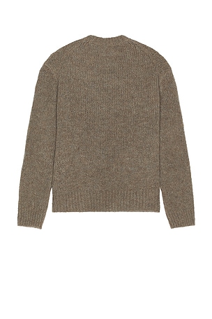 ALLSAINTS Message Crew Neck Sweater in Grey