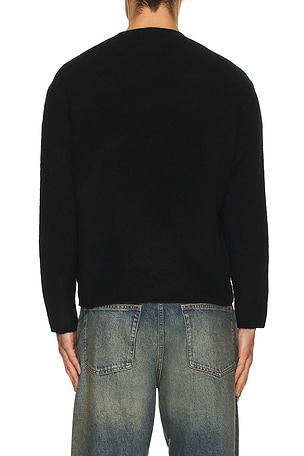 ALLSAINTS Curv Crew Neck Sweater in Black