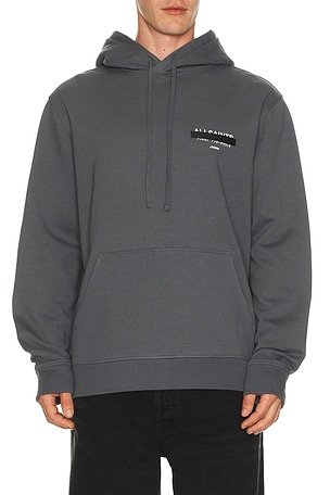 ALLSAINTS Redact Hoodie in Grey. Size XL/1X. Also