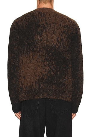 ALLSAINTS Storm Crew Neck Sweater in Brown