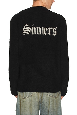 ALLSAINTS Saints Crew Sweater in Black